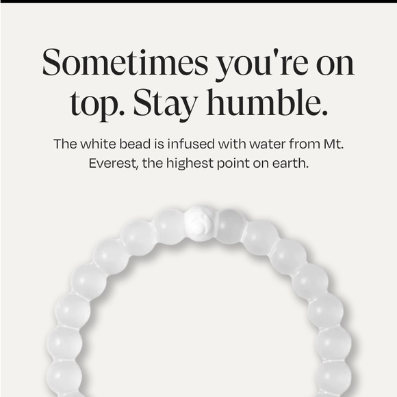 Two Lokai Bracelets Brand New Never Worn Small Wrists White and Black Bead - Picture 4 of 5